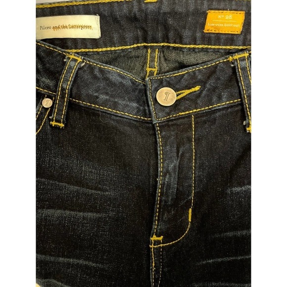 Pilcro and the Letterpress Women’s Low Rise Bootcut Jeans size 28 Dark Wash - Picture 4 of 10